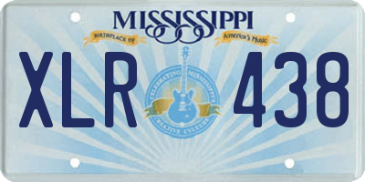 MS license plate XLR438