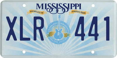 MS license plate XLR441