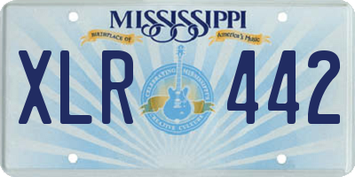 MS license plate XLR442