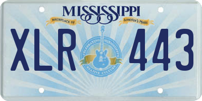MS license plate XLR443