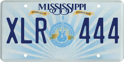 MS license plate XLR444