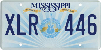 MS license plate XLR446