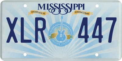 MS license plate XLR447