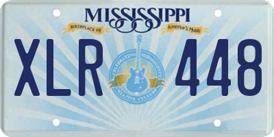 MS license plate XLR448