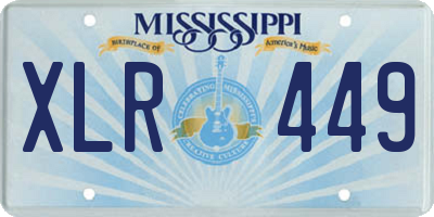 MS license plate XLR449