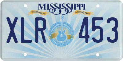 MS license plate XLR453