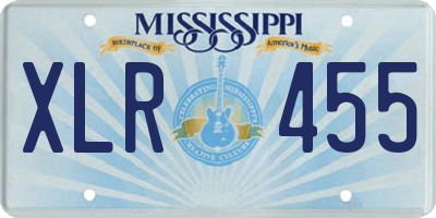 MS license plate XLR455