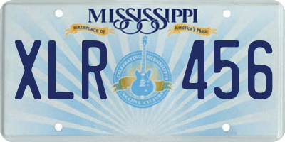 MS license plate XLR456