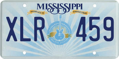 MS license plate XLR459
