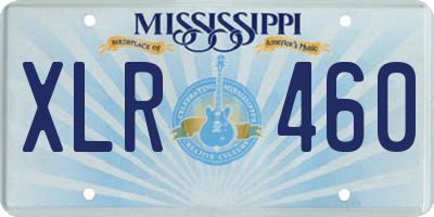 MS license plate XLR460