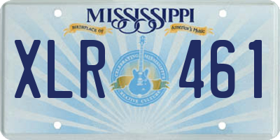 MS license plate XLR461