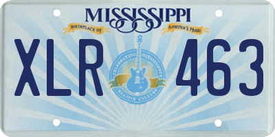 MS license plate XLR463
