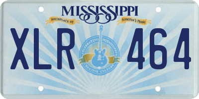 MS license plate XLR464