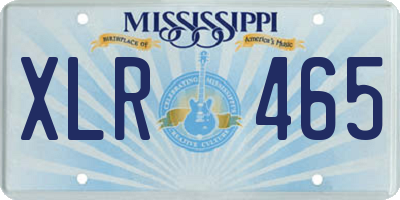 MS license plate XLR465
