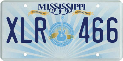 MS license plate XLR466