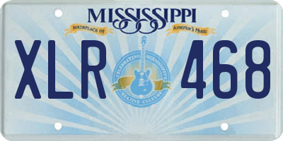 MS license plate XLR468