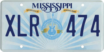 MS license plate XLR474