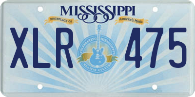 MS license plate XLR475