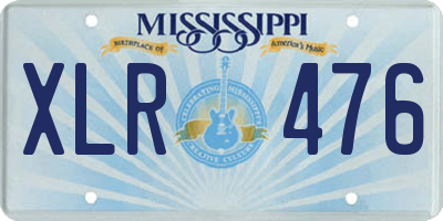 MS license plate XLR476