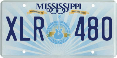MS license plate XLR480
