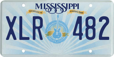 MS license plate XLR482