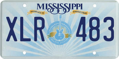 MS license plate XLR483