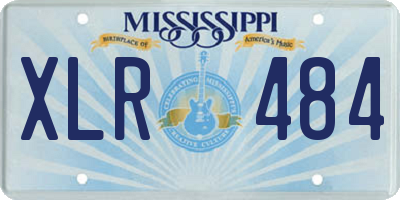 MS license plate XLR484