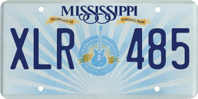 MS license plate XLR485
