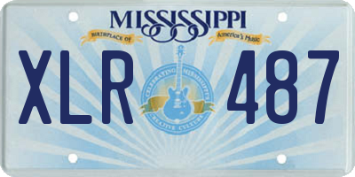 MS license plate XLR487