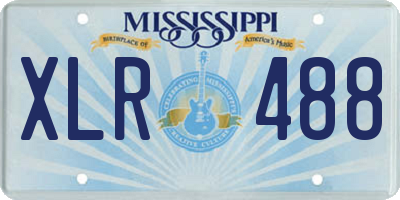 MS license plate XLR488