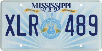 MS license plate XLR489