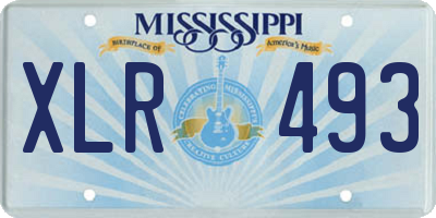 MS license plate XLR493
