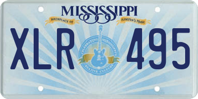 MS license plate XLR495