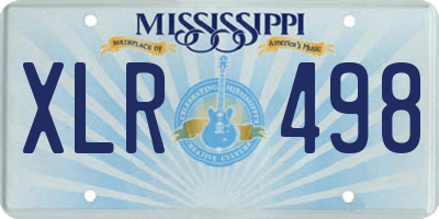 MS license plate XLR498