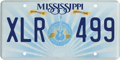 MS license plate XLR499