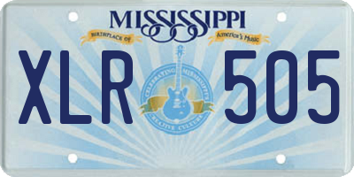 MS license plate XLR505