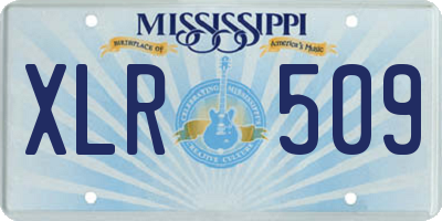 MS license plate XLR509