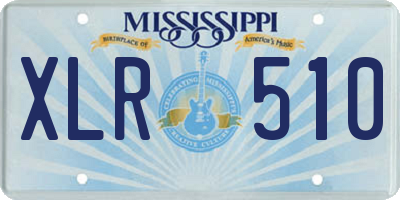 MS license plate XLR510