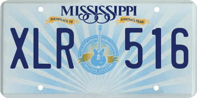 MS license plate XLR516