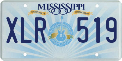 MS license plate XLR519