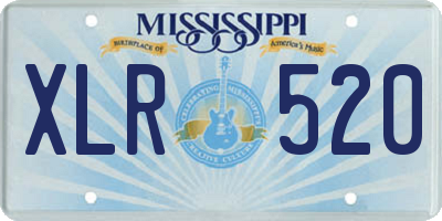 MS license plate XLR520