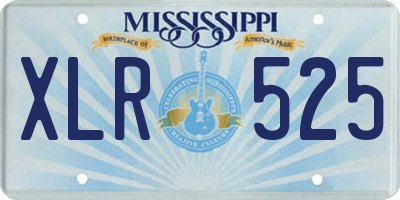 MS license plate XLR525