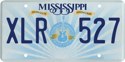 MS license plate XLR527