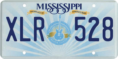 MS license plate XLR528
