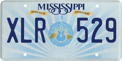 MS license plate XLR529