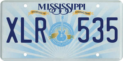 MS license plate XLR535
