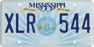 MS license plate XLR544