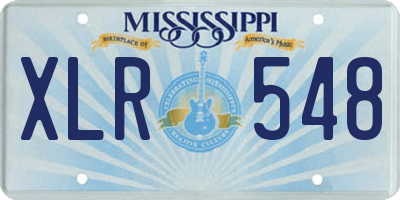 MS license plate XLR548