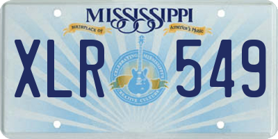 MS license plate XLR549