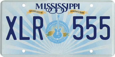 MS license plate XLR555